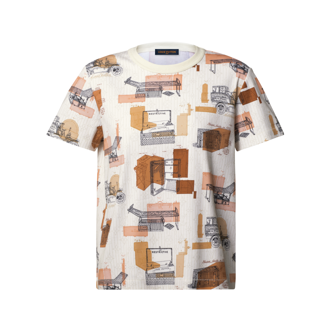 Louis Vuitton Tシャツ トランペット Trunk Print T-Shirt - Ready-to-Wear | LOUIS VUITTON